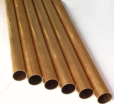 أنابيب النحاس C11000 ASTM ، أنابيب النحاس لمكيف الهواء سمك 0.2 مم 0.5 مم